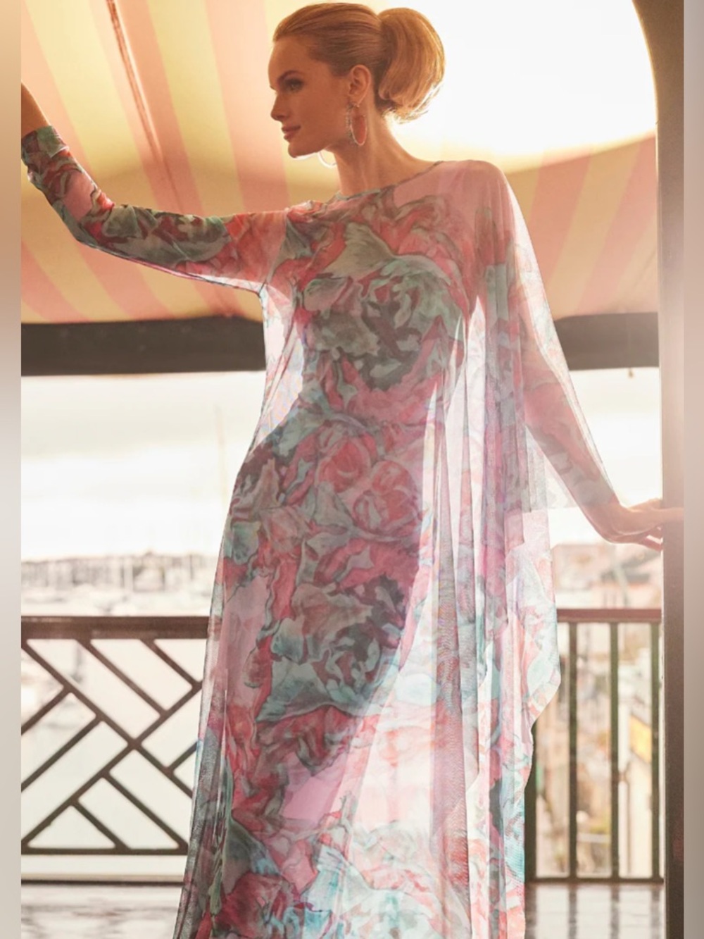 Rachel Sheer Poncho in DAIQUIRI Size 1(S/M)